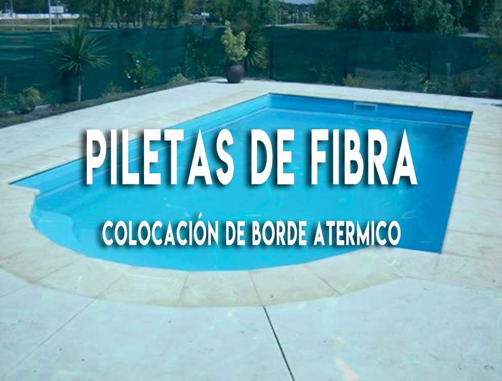 Como colocar baldosas losetas atermicas en piletas de fibra